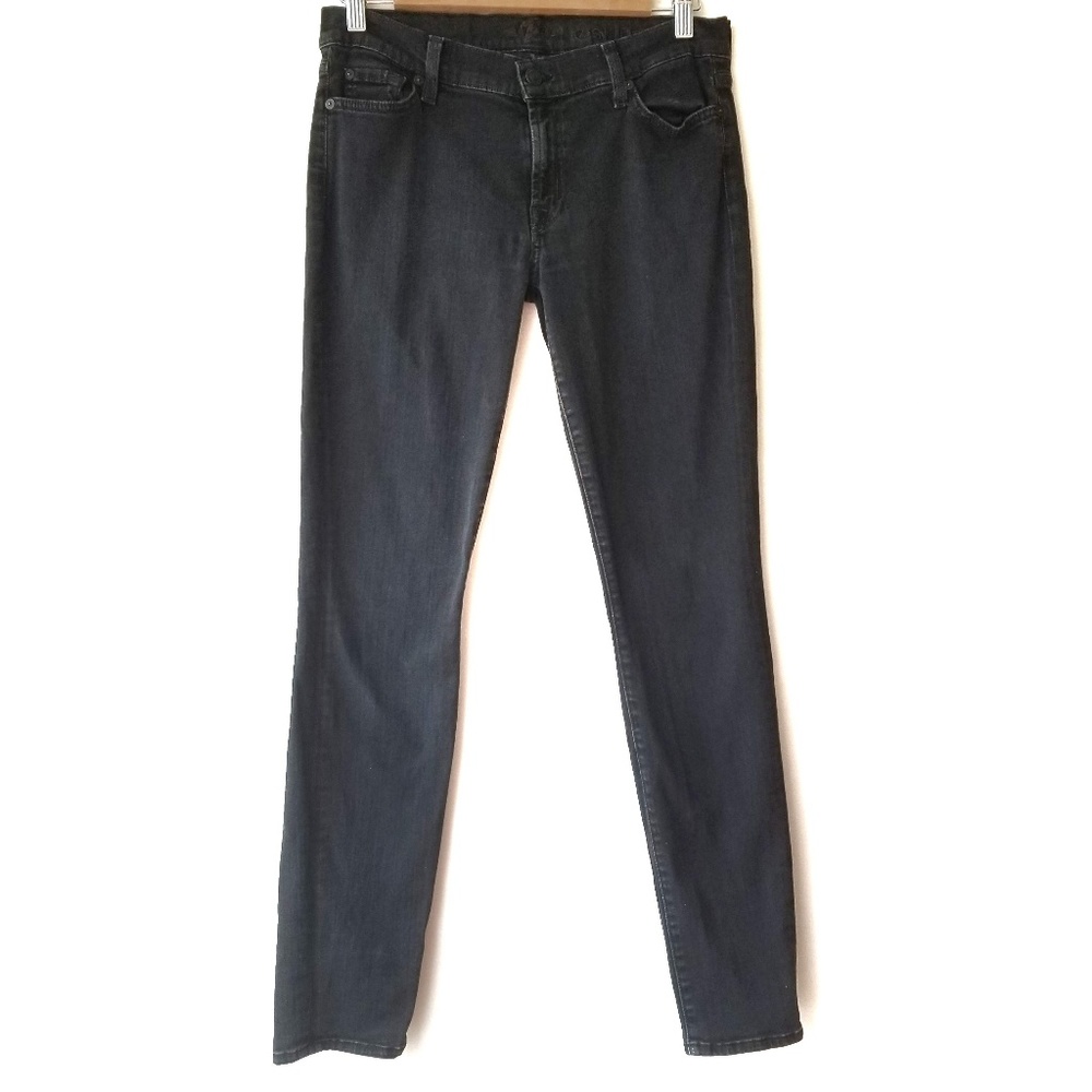7 For All Mankind The Skinny Black Jeans